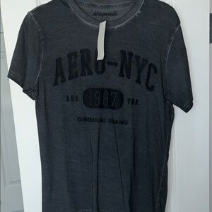 🆕Aeropostale Men's Charcoal Graphic Tee